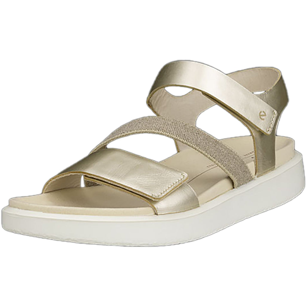 Ecco Flowt Women's Sandals Pure White Gold