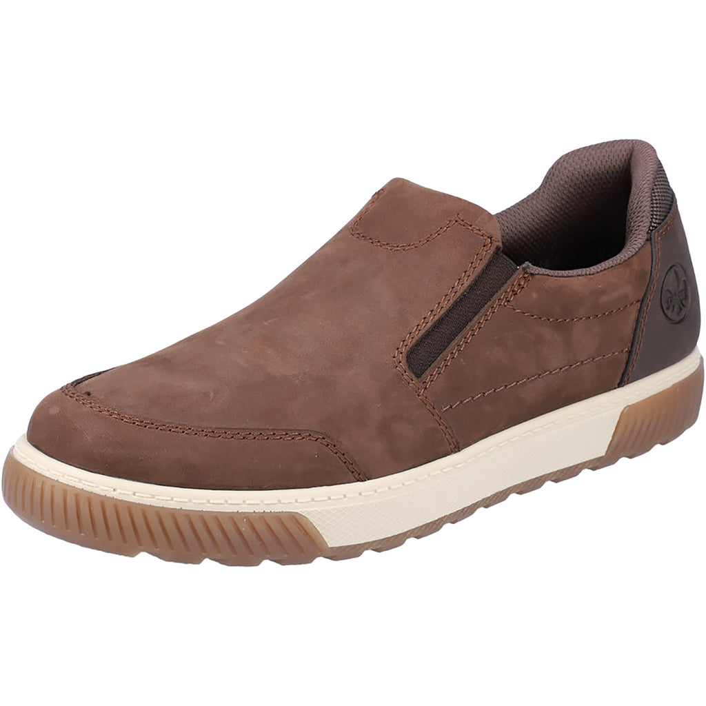 Rieker 18951-25 Rex 51 Men's Slip Ons Cigar/Moro/Braun-Schwarz