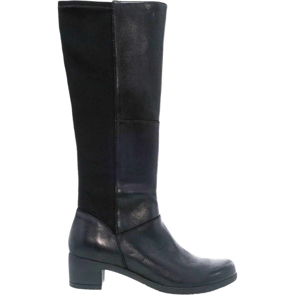 Dansko Celestine Women's Tall Boots Black Burnished Nubuck