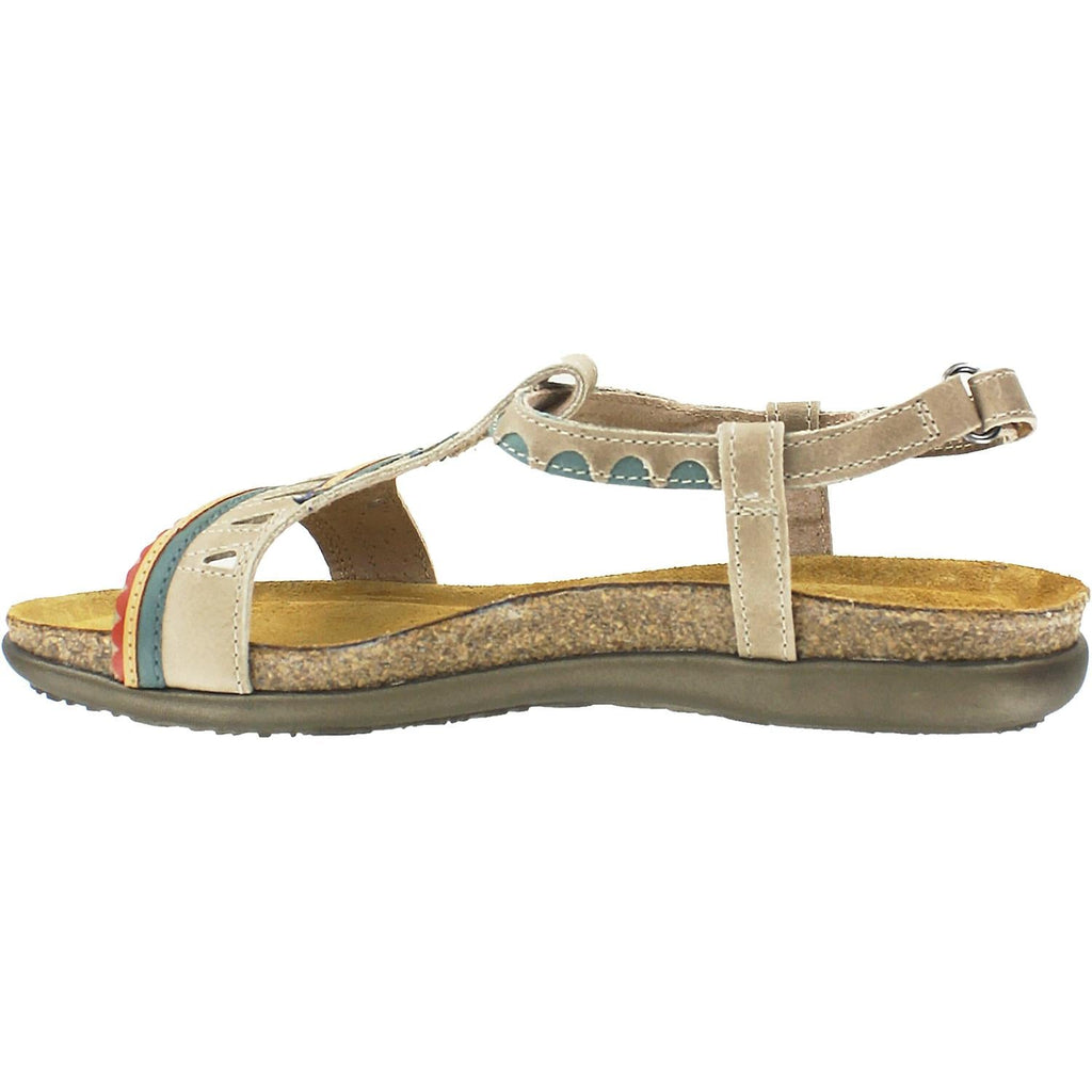 Naot Odelia Women's Backstrap Sandals Khaki Beige/Sea Green Leather