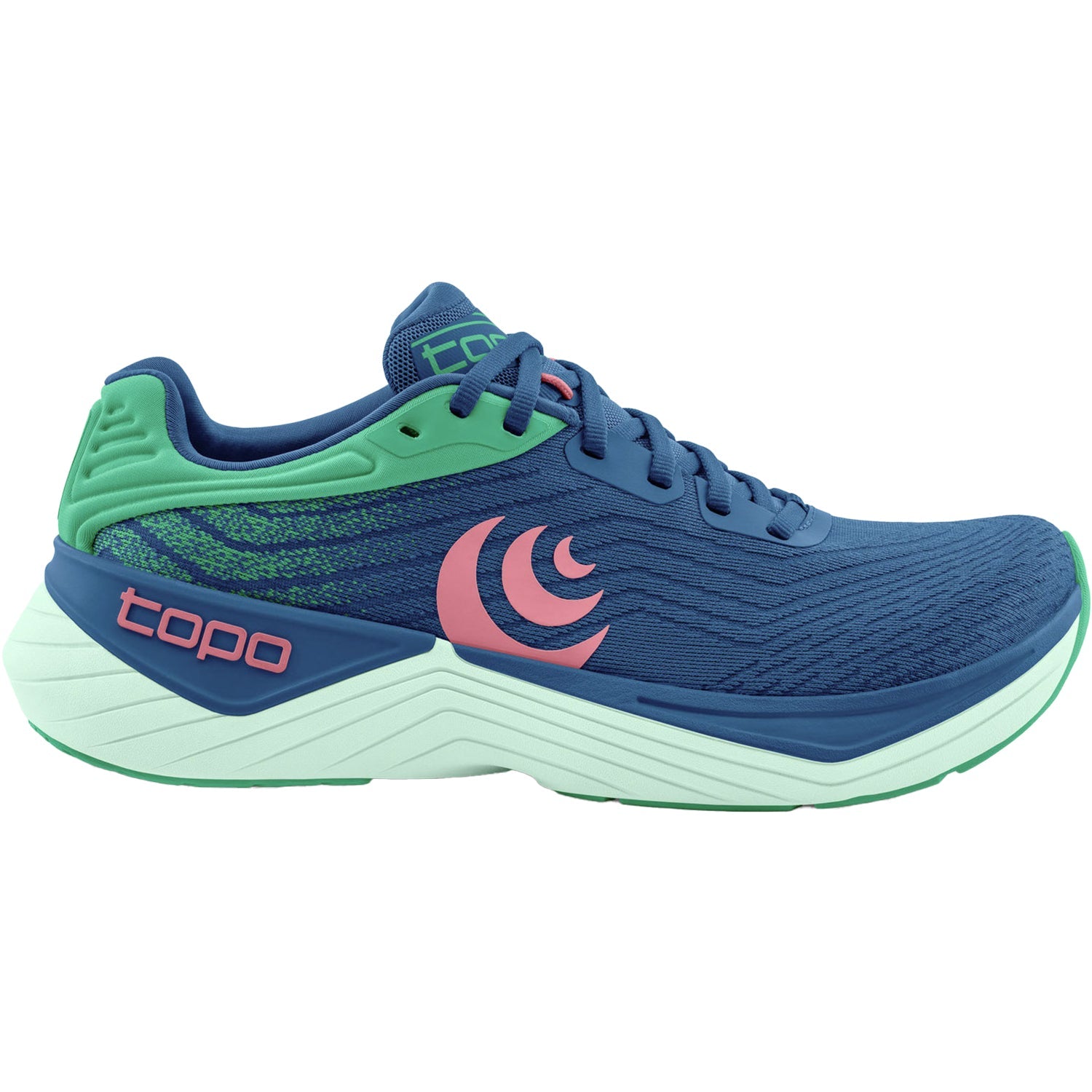 Topo Ultrafly 5 (Stability Support) Women's Athletic Shoes Blue/Aqua Mesh