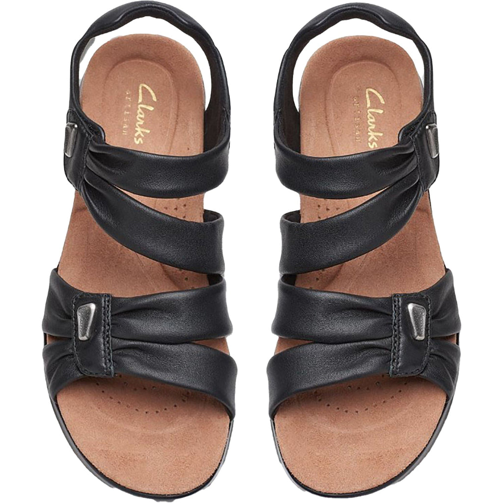 Clarks Kitly Ave Women's Sandals Black Leather