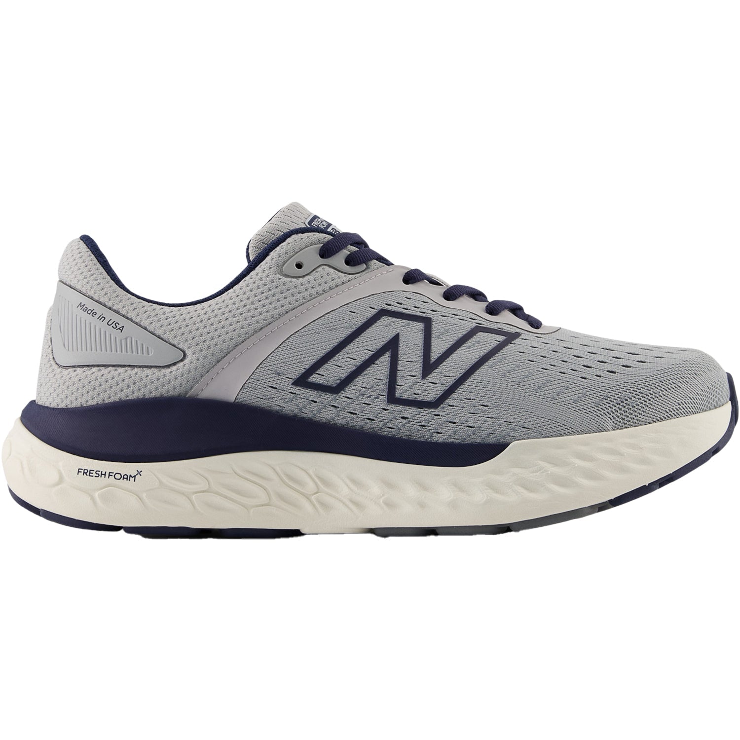 New Balance Fresh Foam X M1540GR4 - Made in USA (Stability Support) Men's Running Shoes Quartz Grey/Navy Mesh