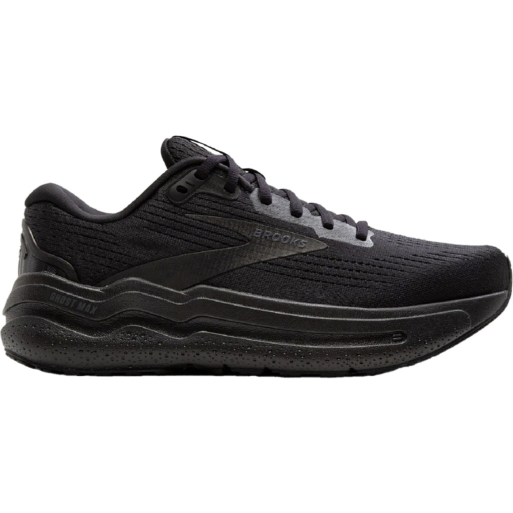 Brooks Ghost Max 2 (Neutral Support) Men's Running Shoes Black/Black/Ebony Mesh