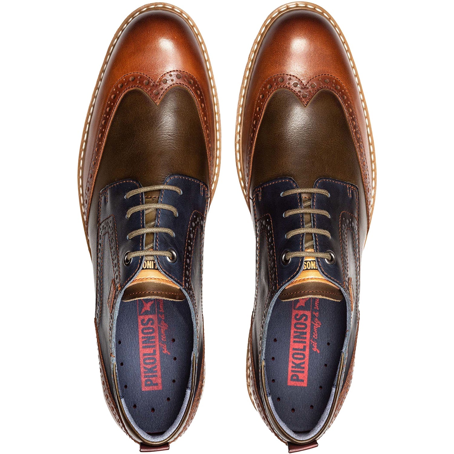 Pikolinos Avila M1T-4191C1 Men's Dress Shoes Brandy Leather