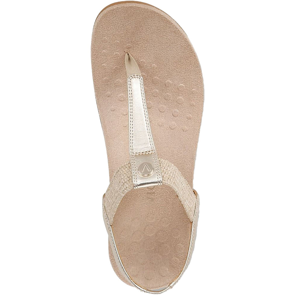 Vionic Brea Women's Thong Sandals Gold Leather