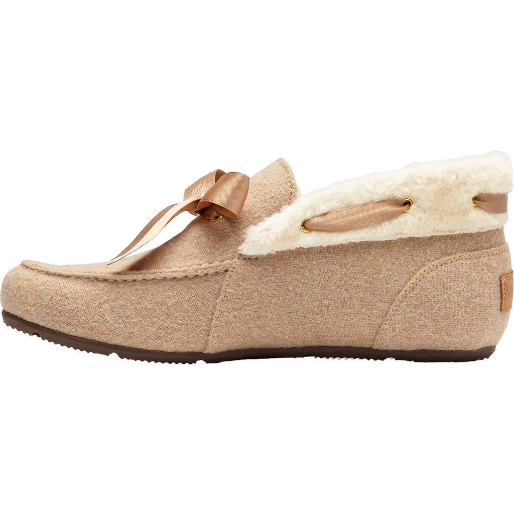 Vionic Shirley Women's Faux Shearling Slippers Wheat Fabric
