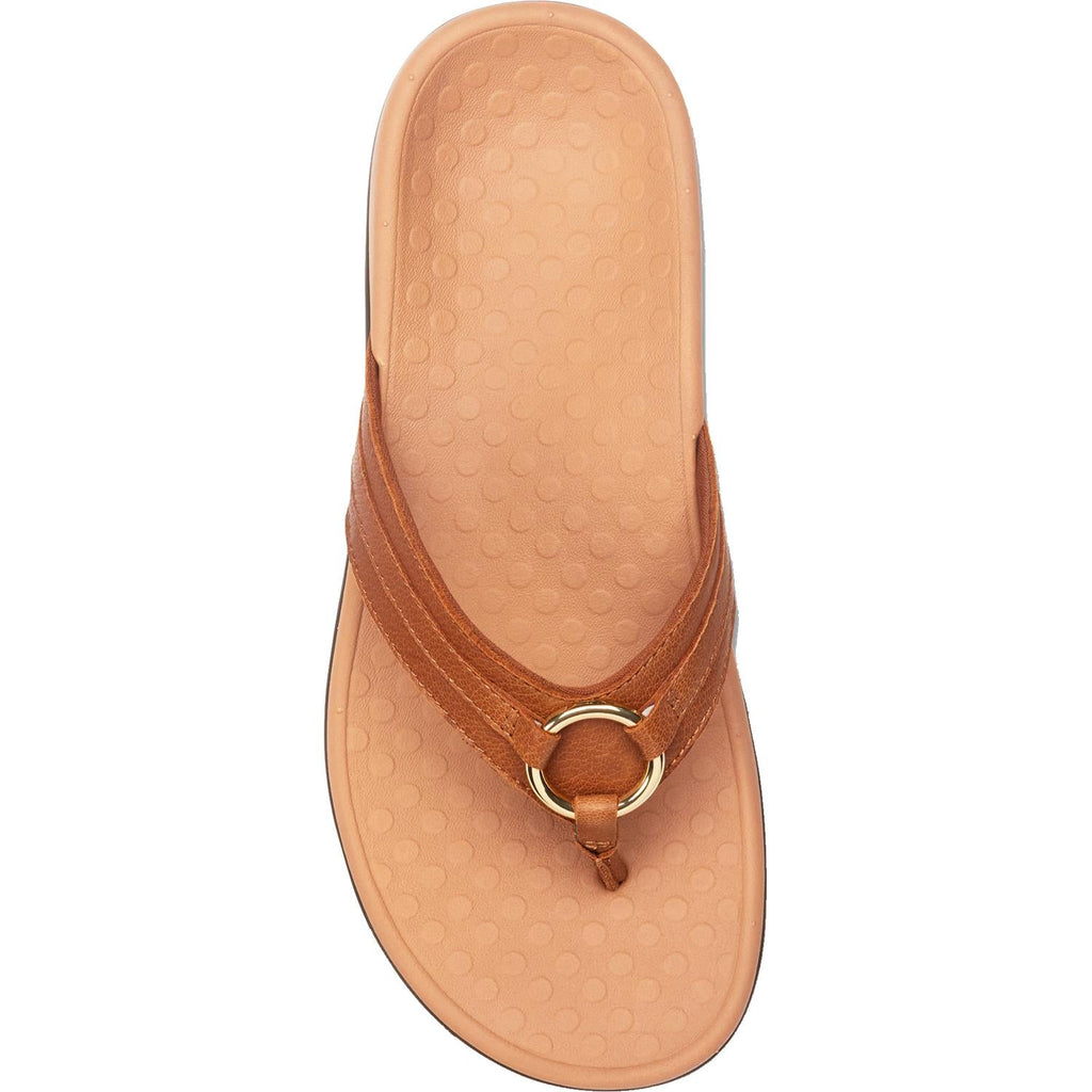 Vionic Tide Aloe Women's Thong Sandals Mocha Leather