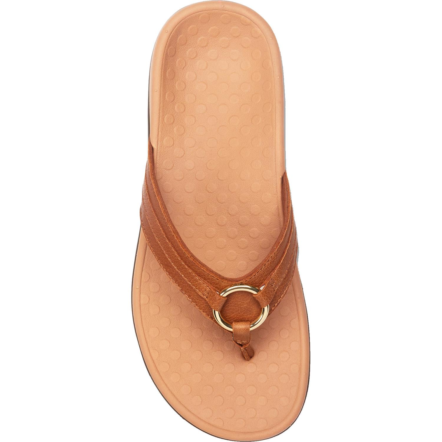 Vionic Tide Aloe Women's Thong Sandals Mocha Leather