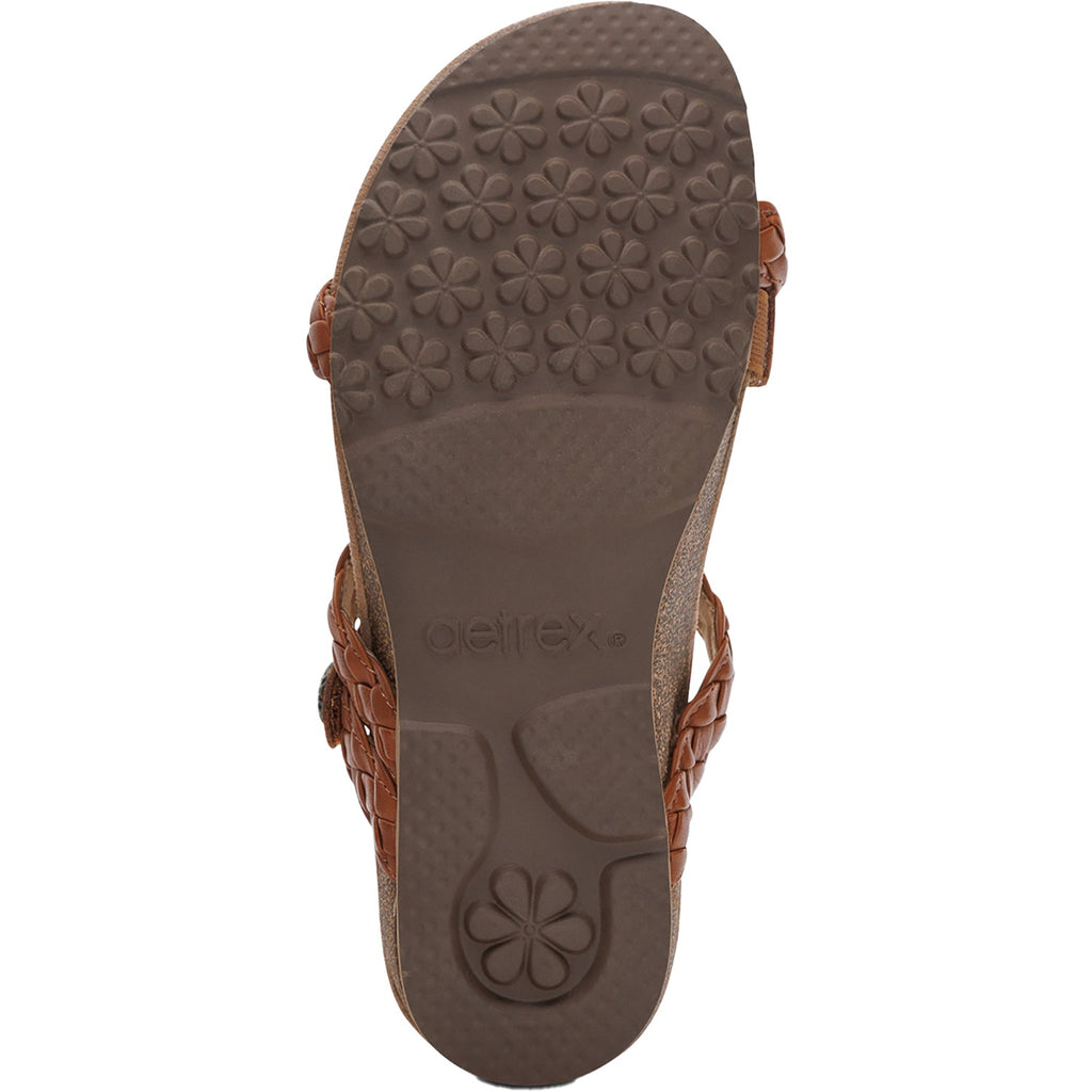 Aetrex Josie Braided Women's Slide Sandals Ginger