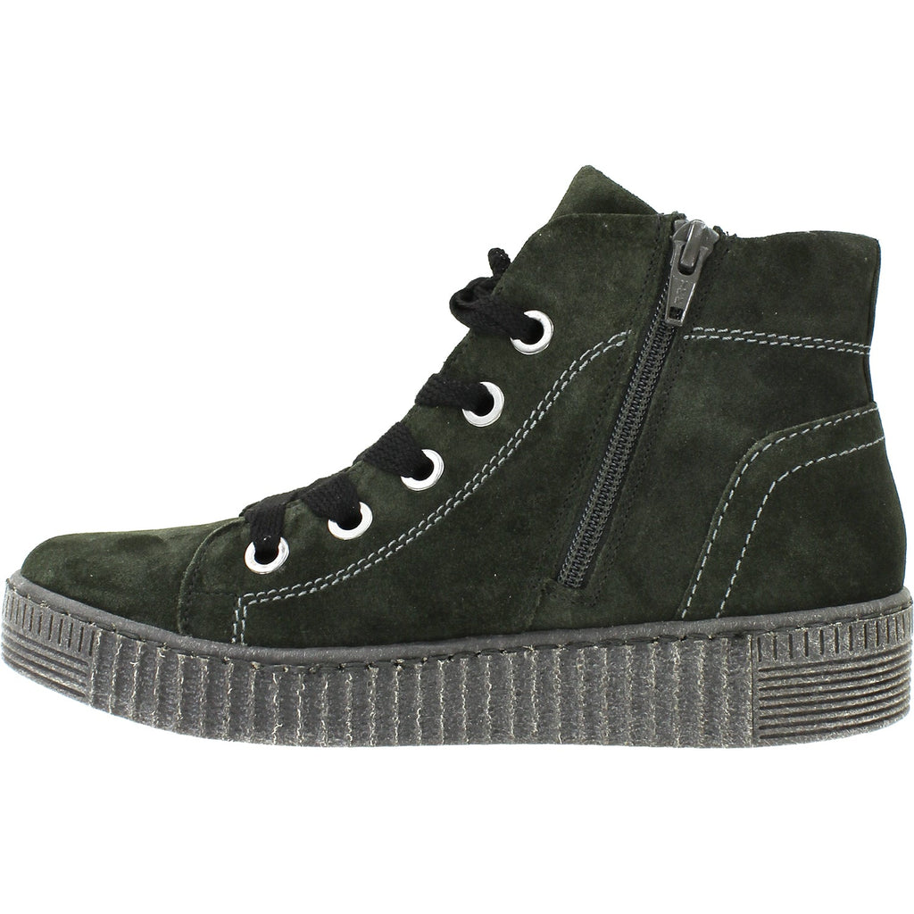 Gabor 9373531 Women's High Top Sneakers Anthracite Suede