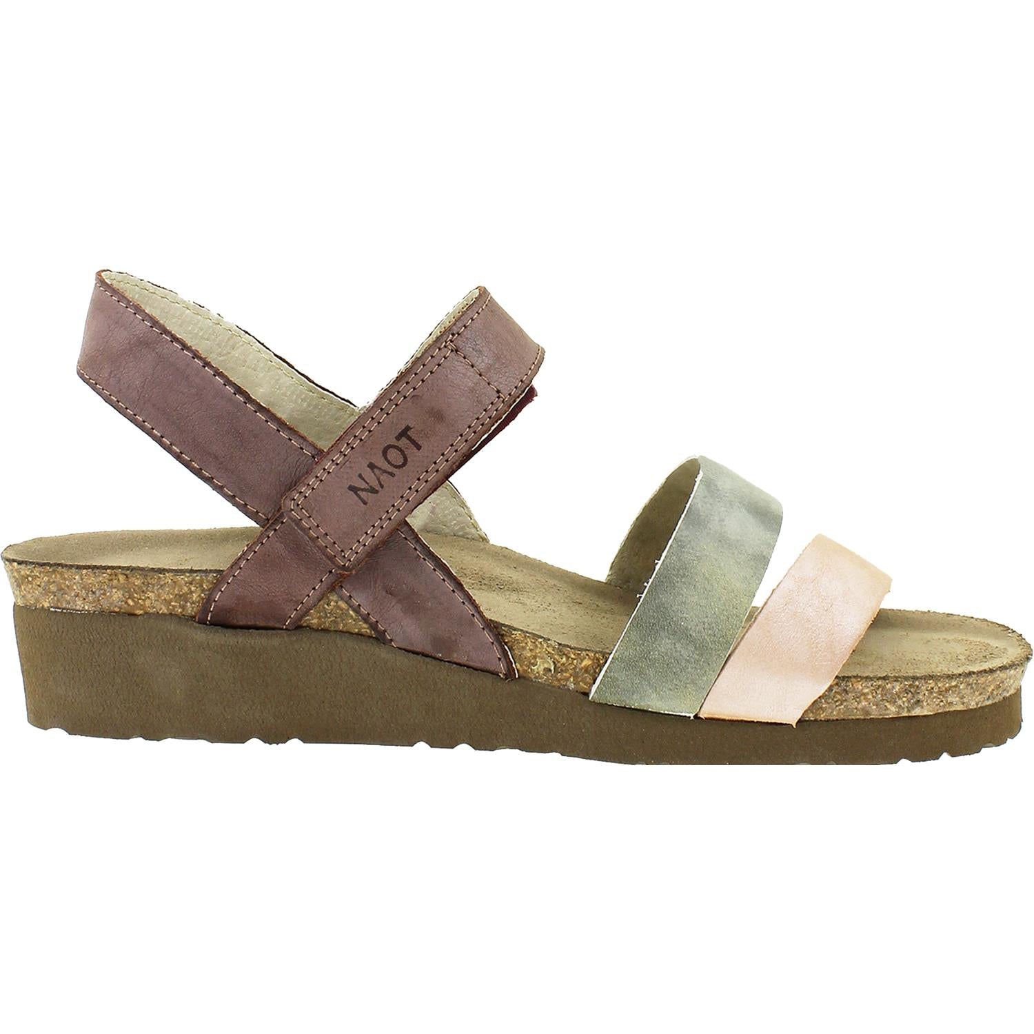 Naot Kayla Women's Wellness Sandals Plum/Beige/Nude Leather