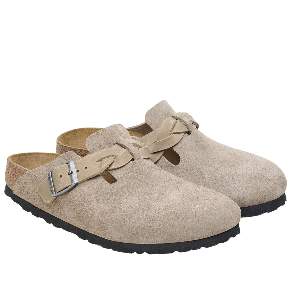 Birkenstock Boston Braid /Oiled Women's Clogs Taupe