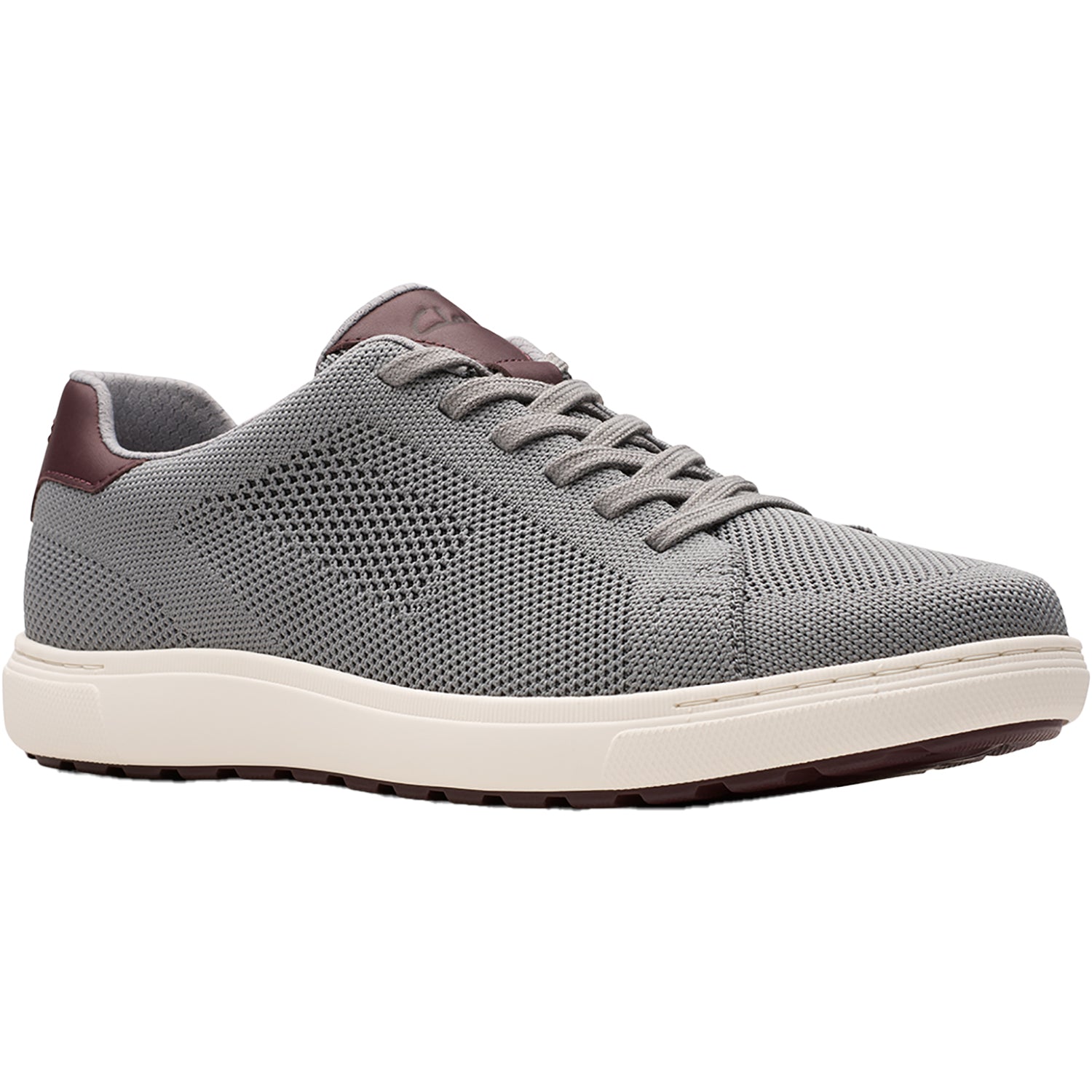 Clarks Mapstone Lace Men's Lace Up Shoes Grey Knit