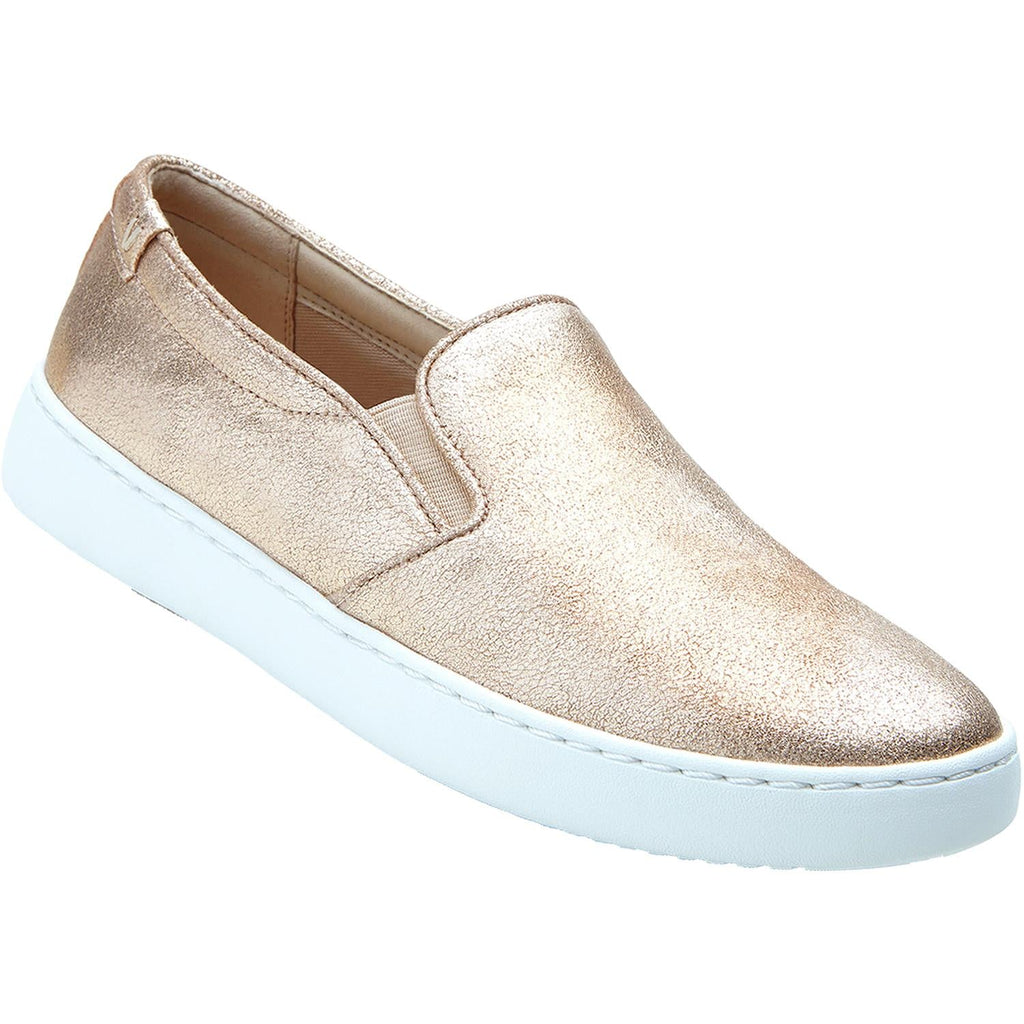 Vionic Avery Pro Non-Slip Women's Slip On Shoes Rose Gold Metallic Suede
