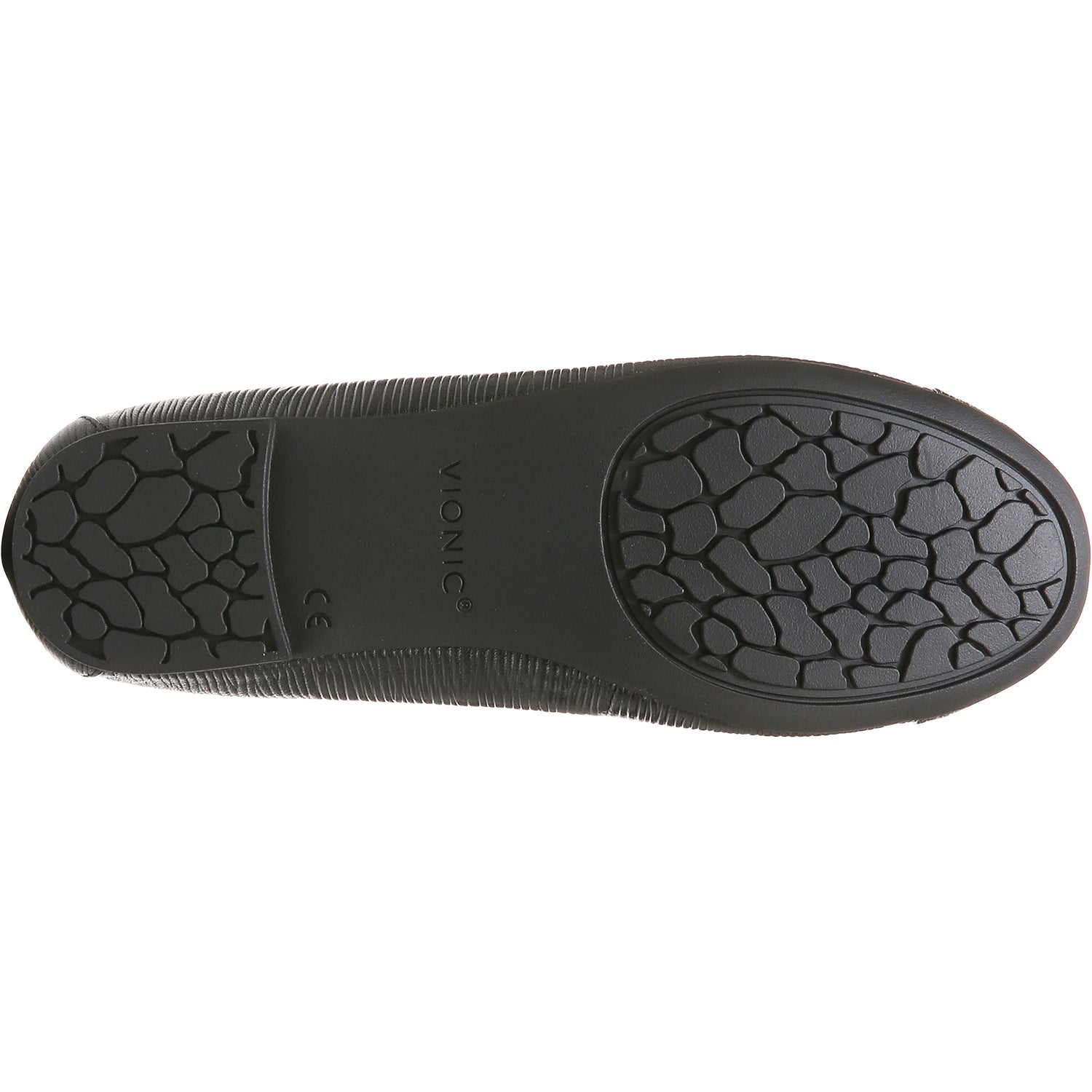 Vionic Amorie Women's Slip On Flats Black Wavy Leather