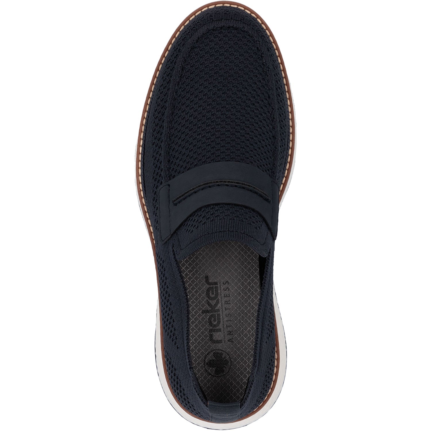 Rieker 04451-14 Men's Shoes Marino/Pazifik Mesh