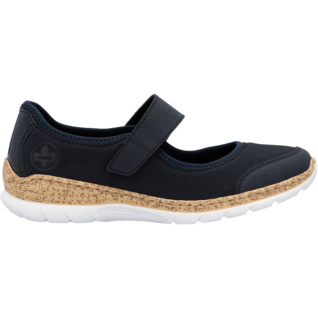 Rieker N42B0-14 Stretch Women's Mary Janes Sporty Pazifik/Pazifik