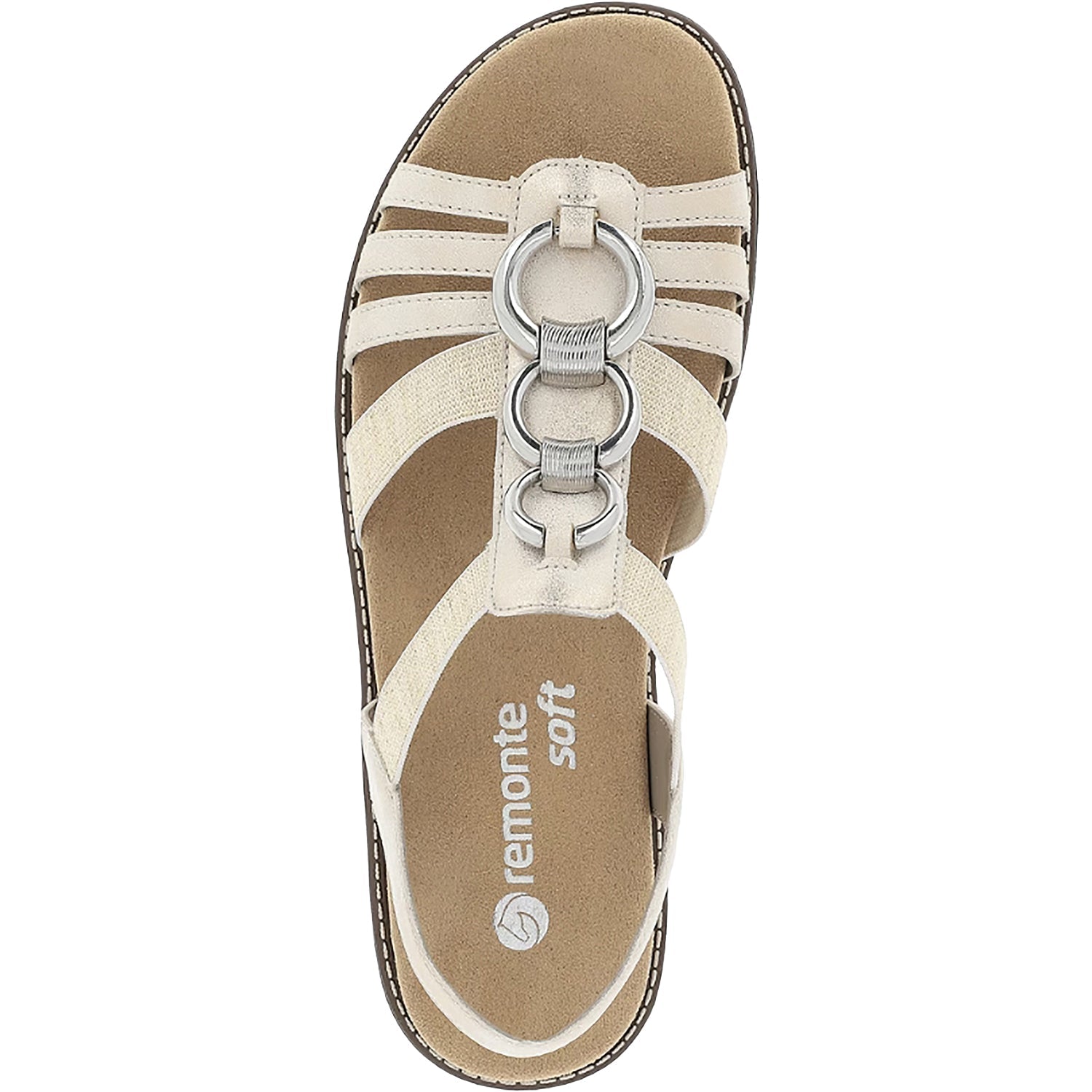 Remonte D20743-60 Women's Sandals Mushce/Beige Gold Synthetic