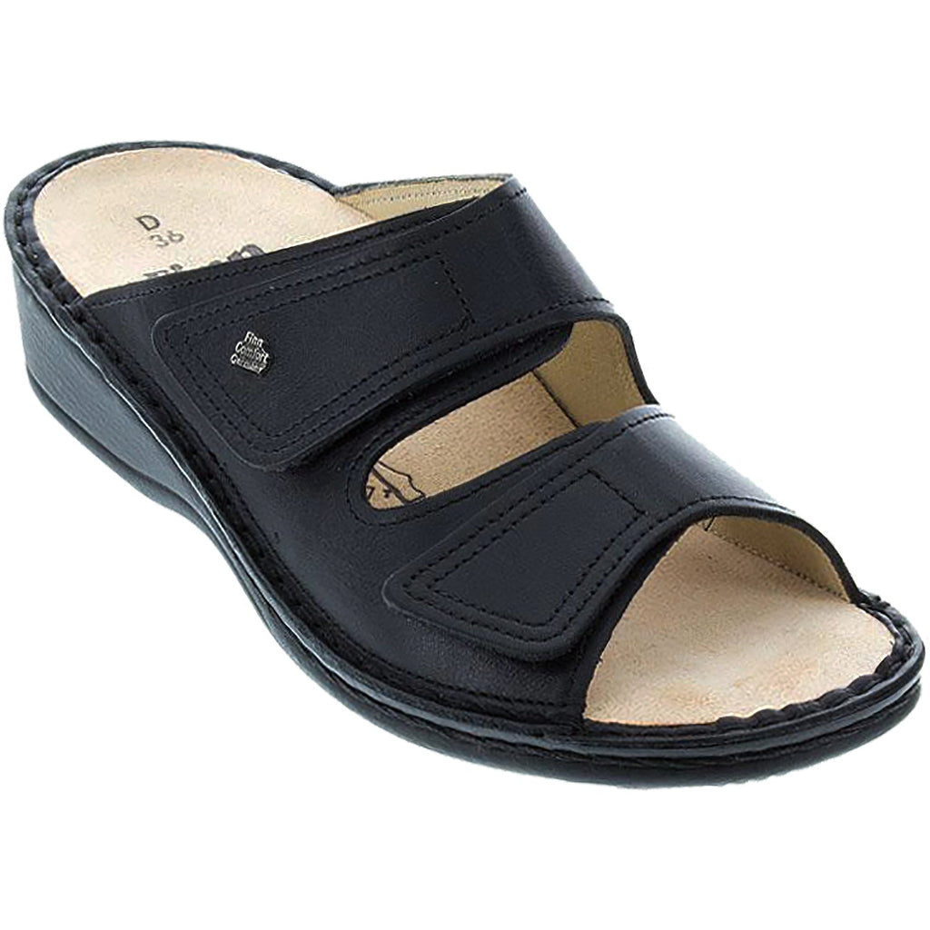 Finn Comfort Jamaica Soft Women's Sandals Black Nappa Leather