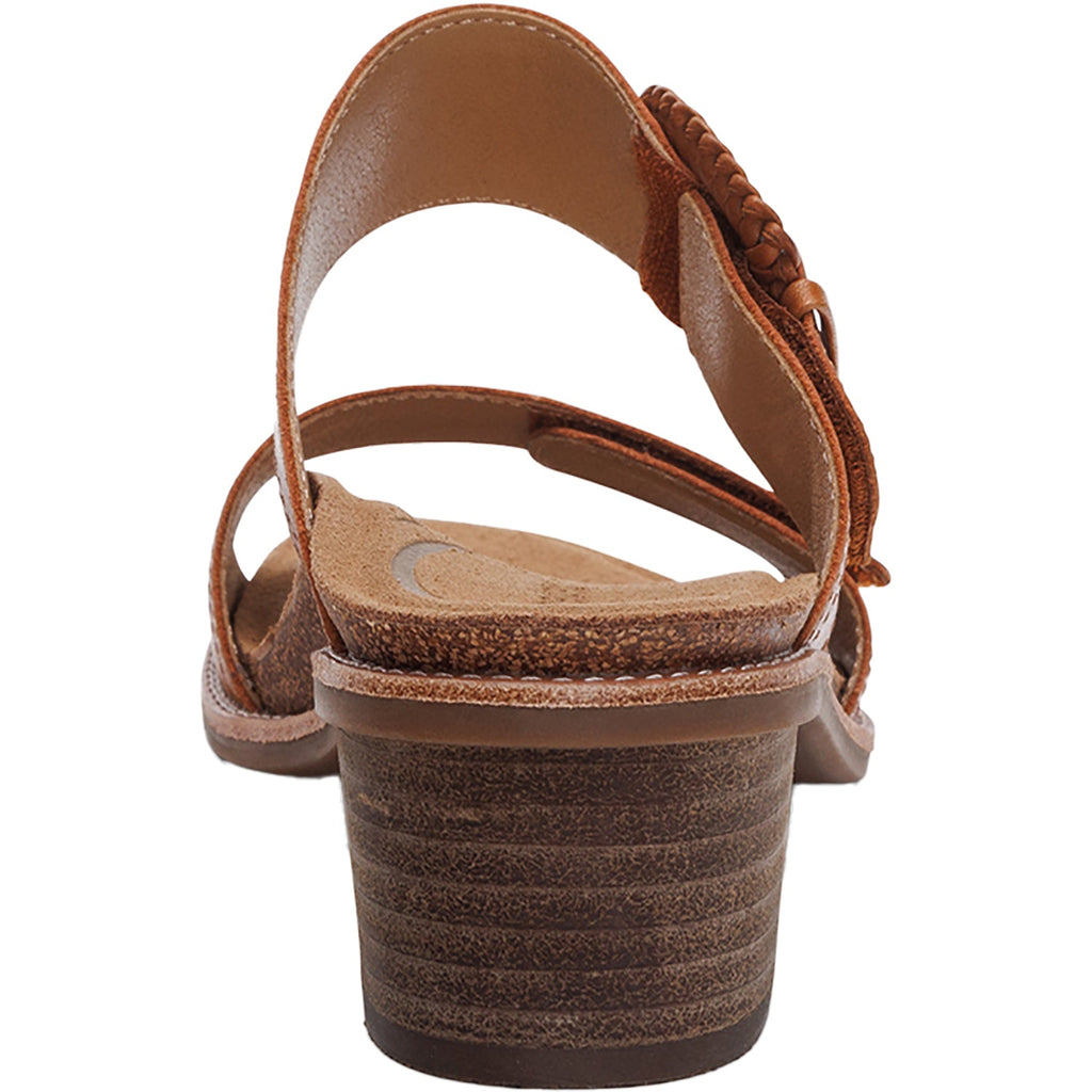 Aetrex Tatiana Women's Slide Sandals Cognac Leather