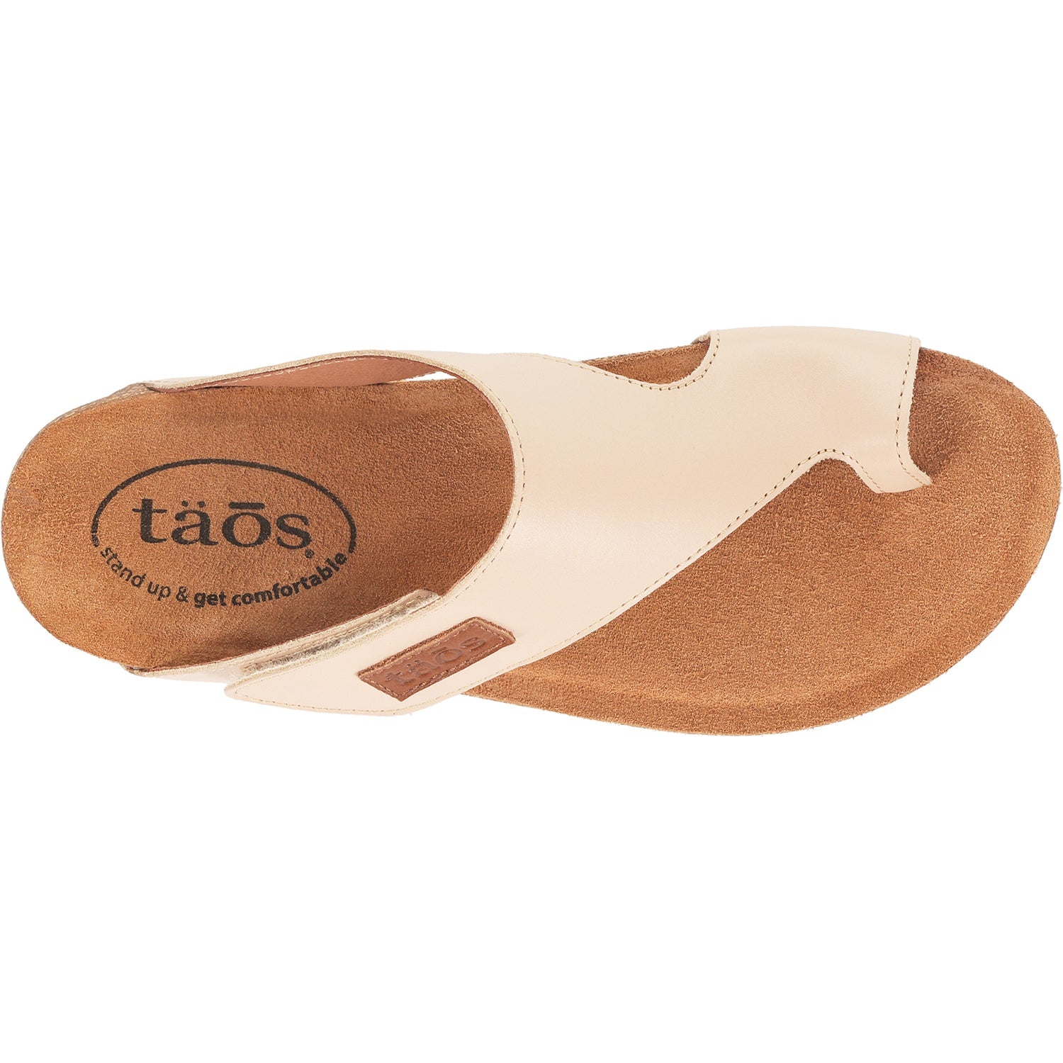 Taos Loop Women's Thong Sandals Natural Leather