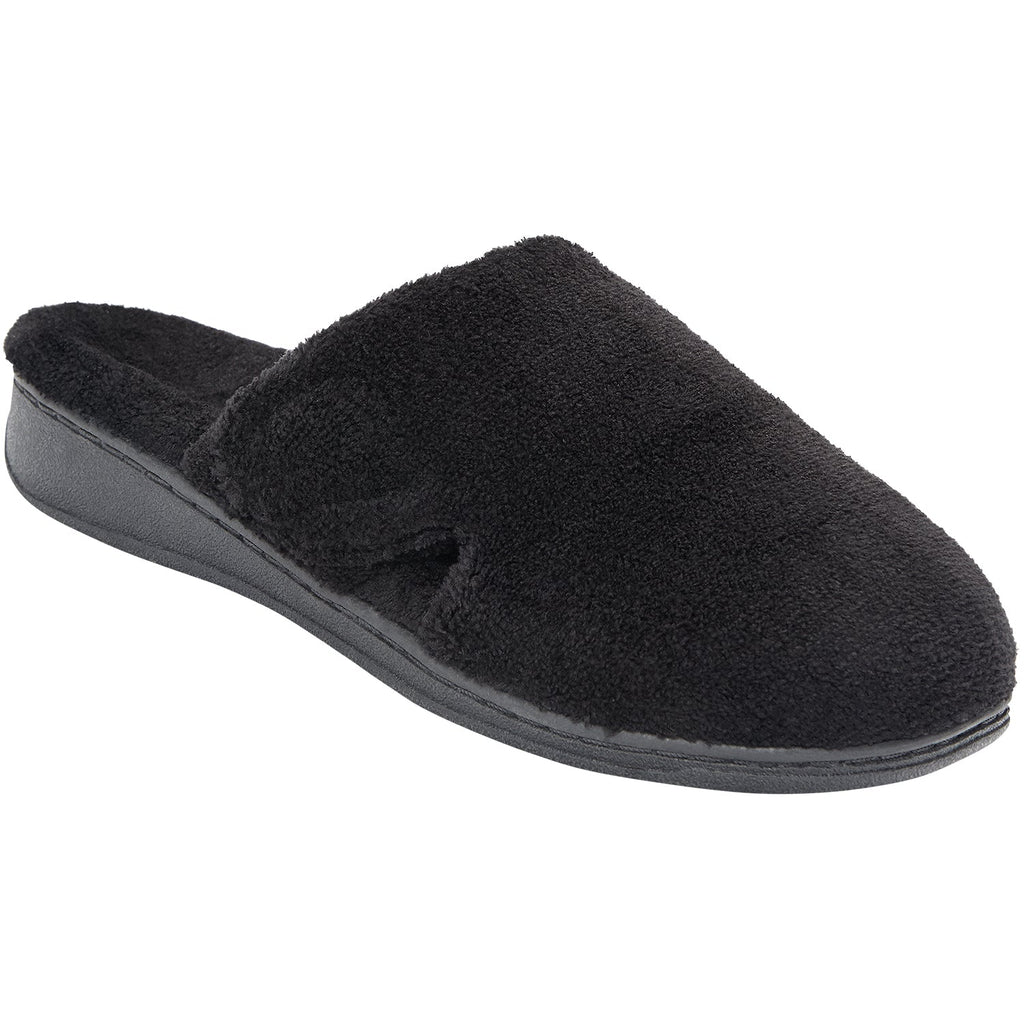 Vionic Gemma Women's Terrycloth Slippers Black Terrycloth