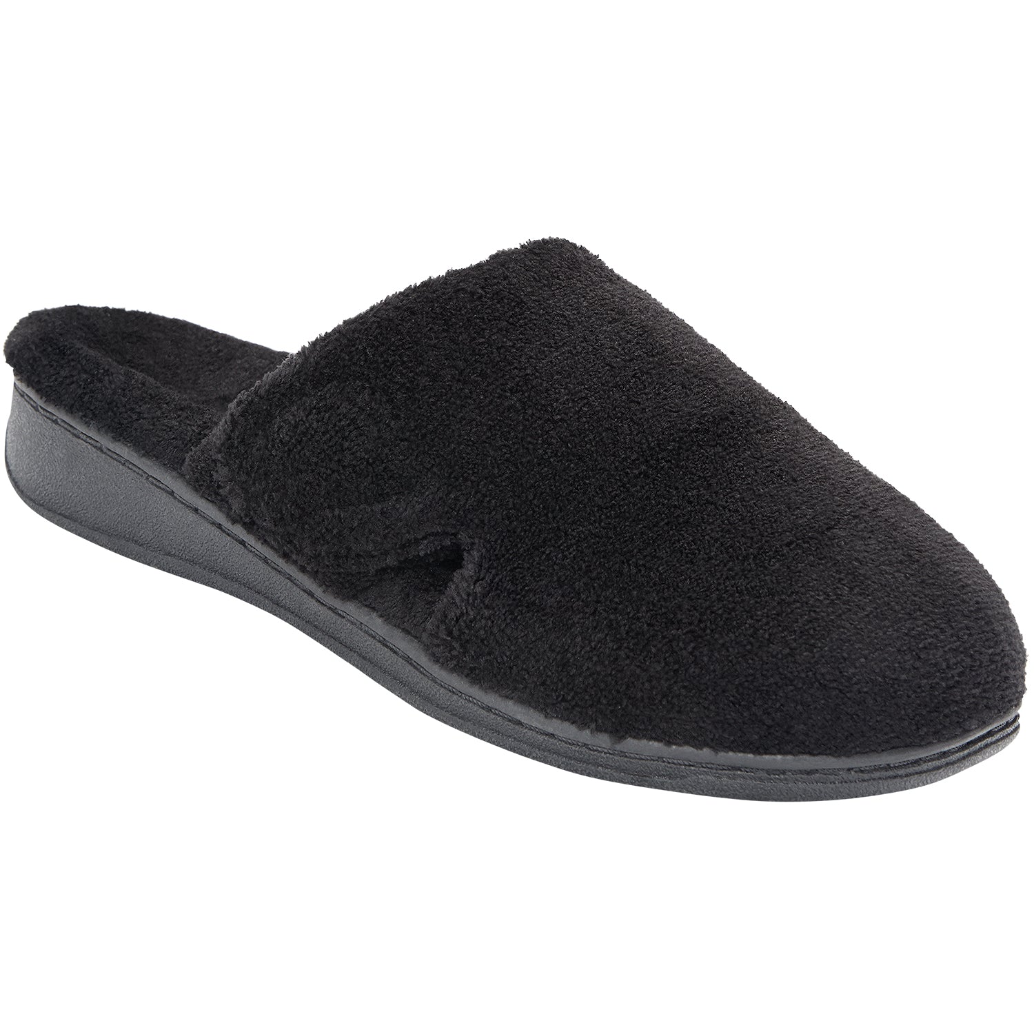 Vionic Gemma Women's Terrycloth Slippers Black Terrycloth