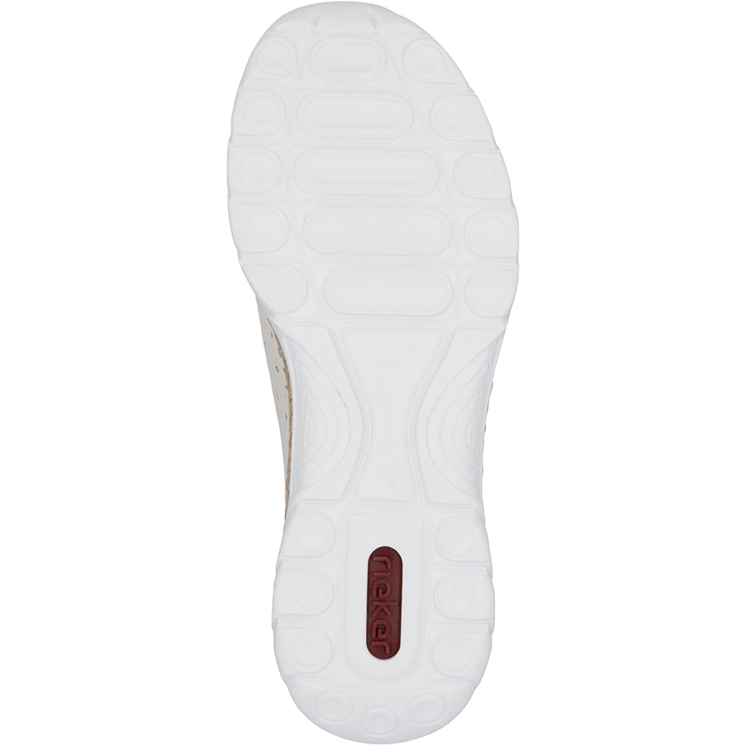 Rieker N42V3-60 Women's Slip Ons Sporty Perle/Porzellan Synthetic