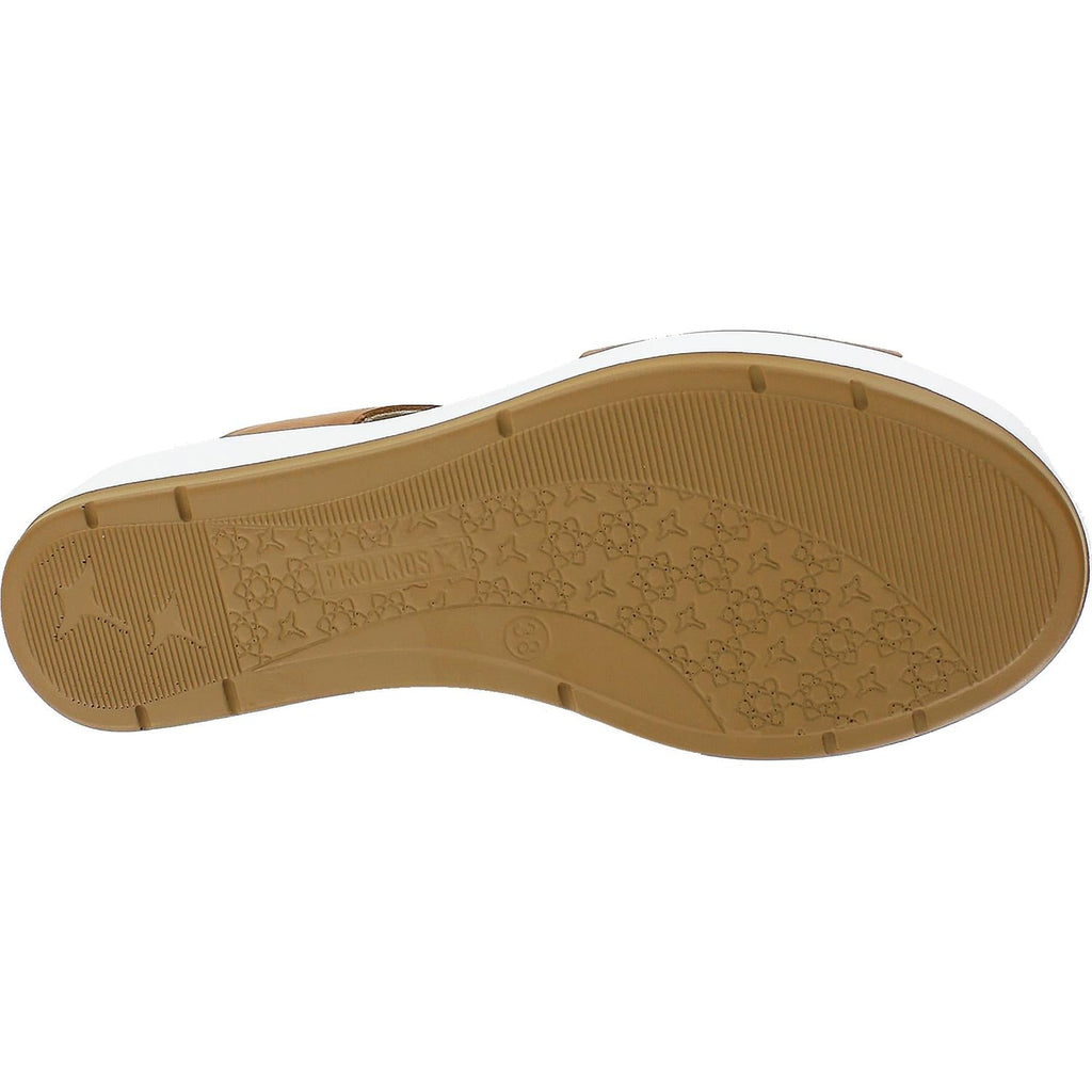Pikolinos Mykonos W1G-0757 Women's Wedge Heel Sandals Brandy Leather