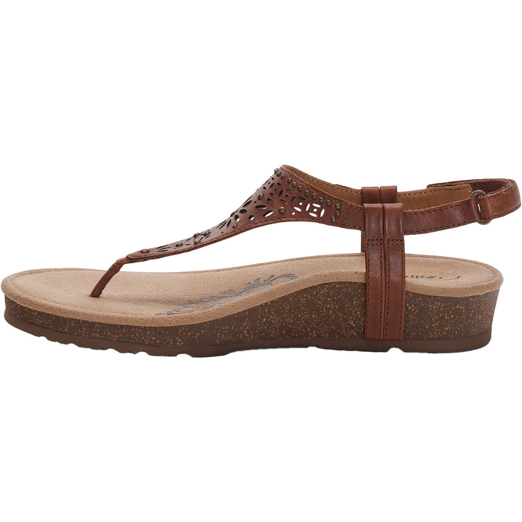Aetrex Evelyn Women's Sandals Thong Sandals Walnut Leather