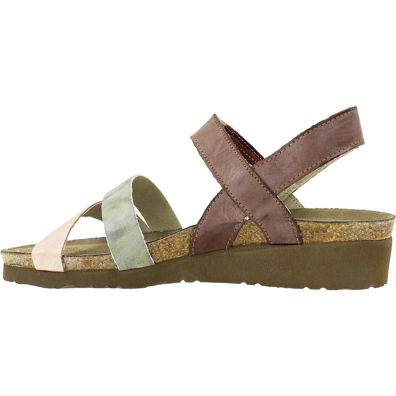 Naot Kayla Women's Wellness Sandals Plum/Beige/Nude Leather