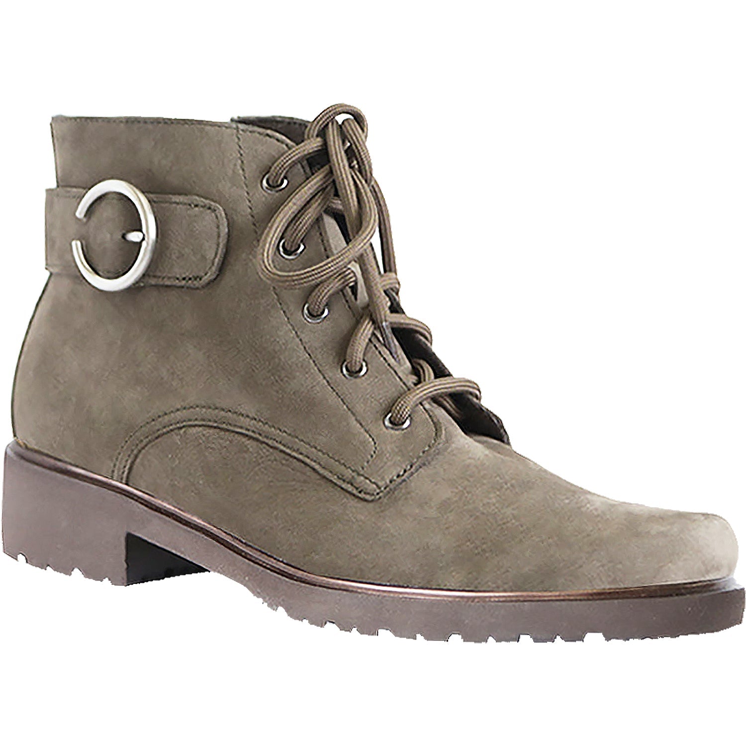 Munro Bradley II Women's Ankle Boots Moss Green Nubuck