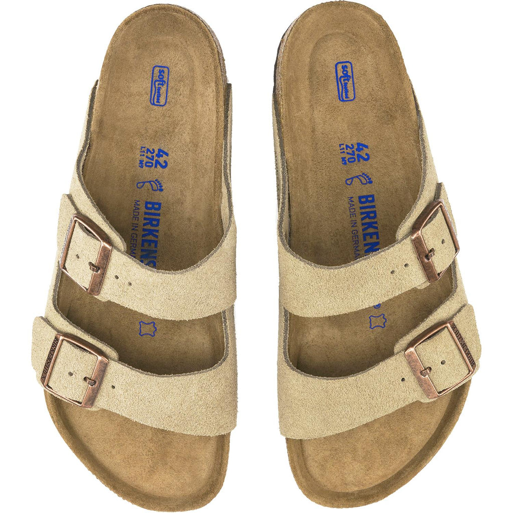 Birkenstock Arizona Soft Footbed Unisex Sandals Taupe Suede