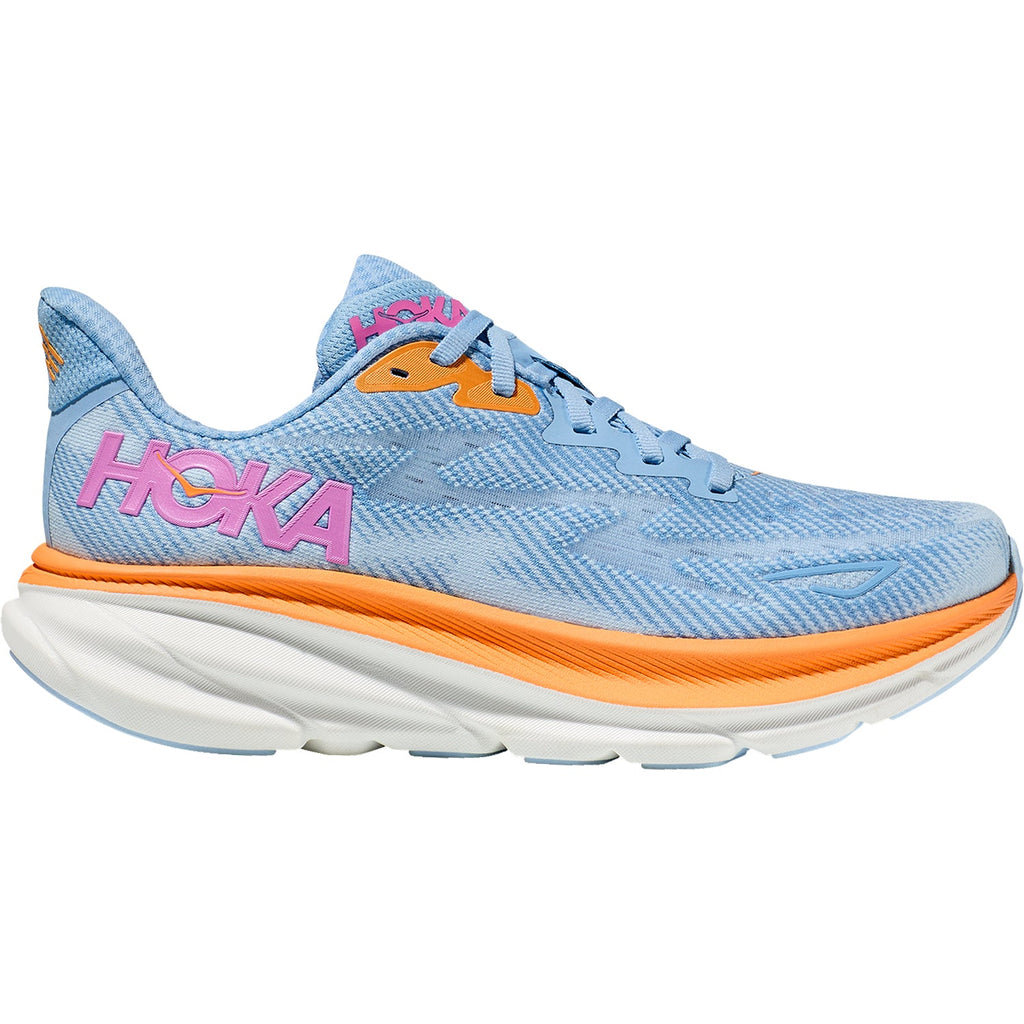 Hoka Clifton 9 (Neutral Support) Women's Road Running Shoes Airy Blue/Ice Water Mesh