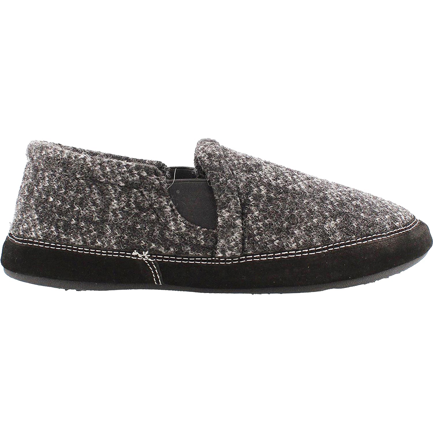 Acorn Fave Gore Men's Slippers Charcoal Tweed Wool