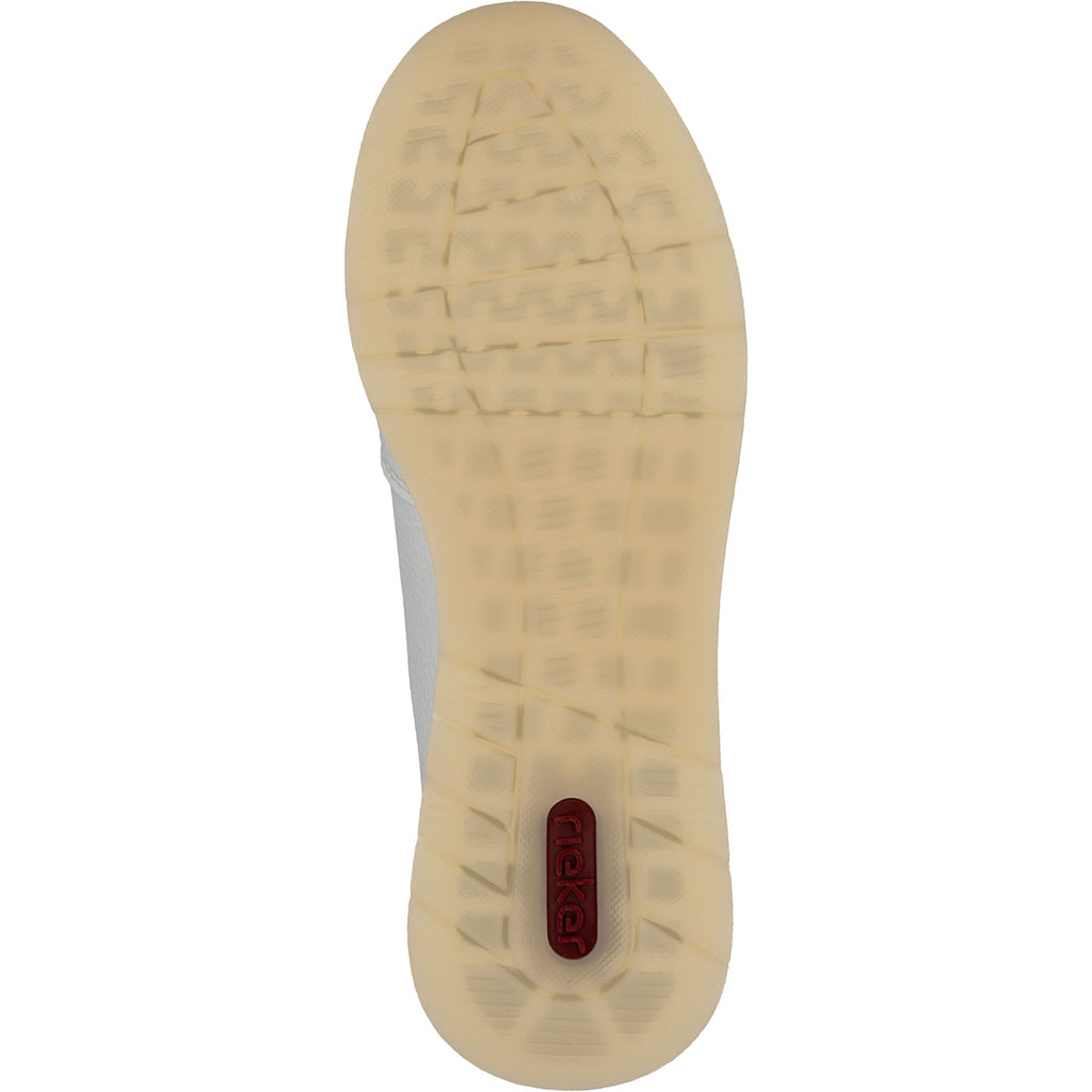 Rieker 58902-80 Women's Shoes Weiss/Porzellan/Muschel Synthetic