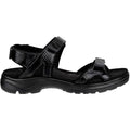 Ecco Yucatan 20 3s Women's Sandals Black Crinkle Patent