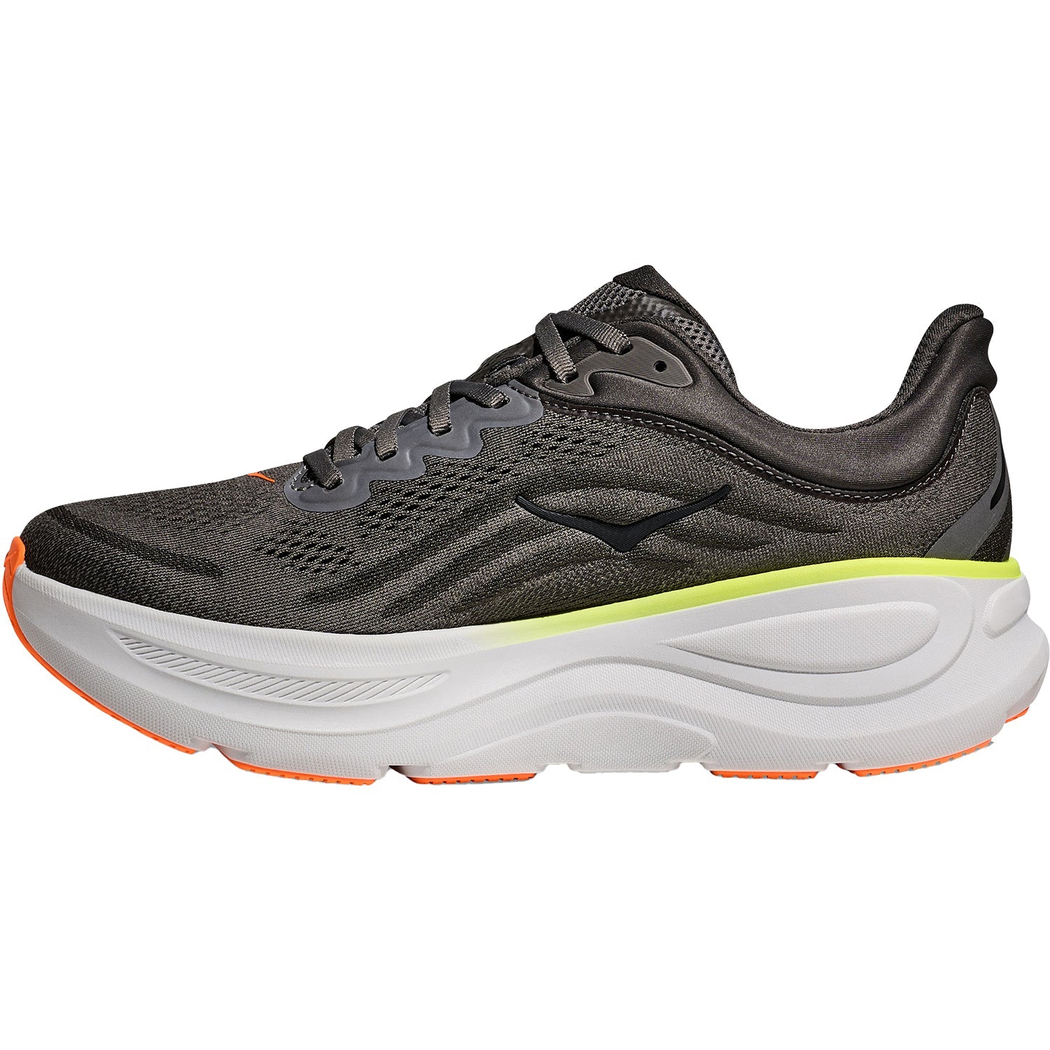 Hoka Bondi 9 (Neutral Support) Men's Running Shoes Asphalt Grey/Gravel Mesh