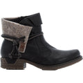 Rieker 79693-00 Women's Boots Schwarz/Schwarz/Wood Synthetic