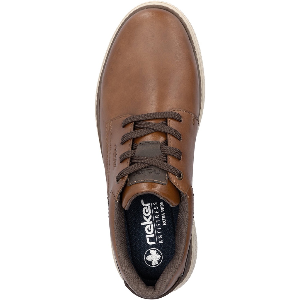 Rieker B3313-24 Stan Men's Lace Up Shoes Muskat/Braun/Schoko Leather