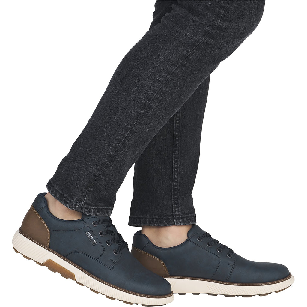 Rieker B3317-14 Stan Men's Lace Up Shoes Midnight/Muss/Lake