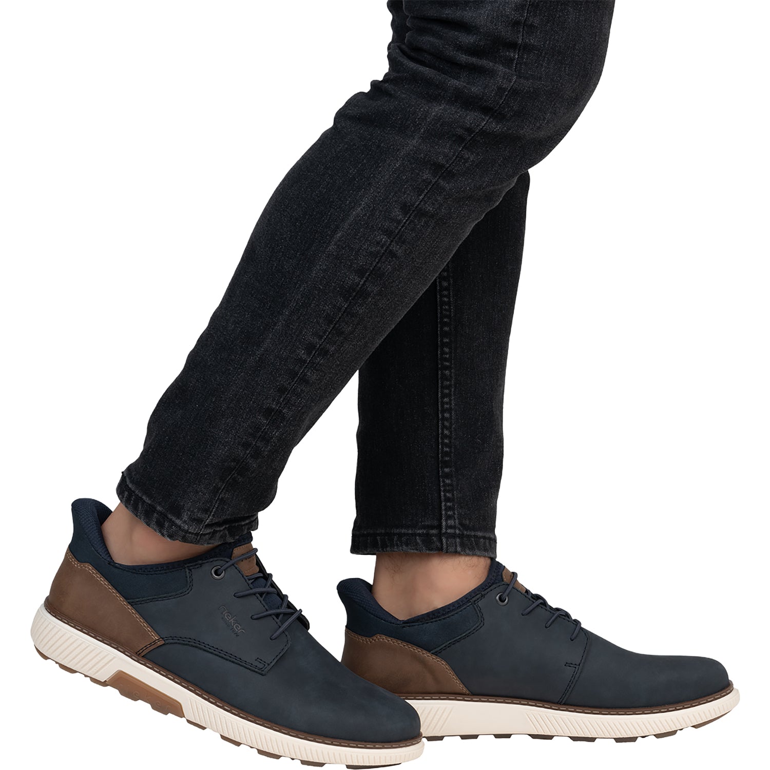 Rieker Hands-Free Men's Lace Up Shoes Slip Ons Midnight/Pazifik