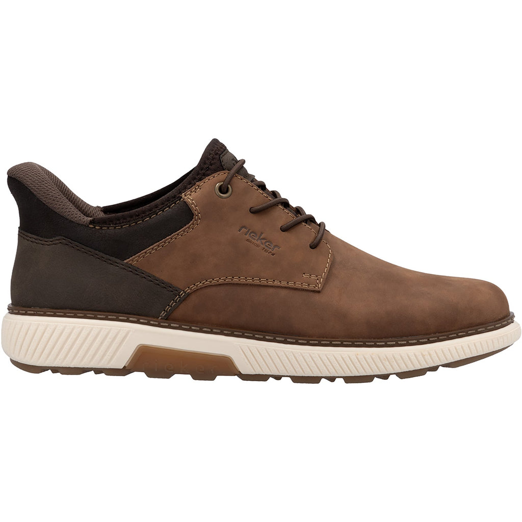 Rieker B3357-24 Hands-Free Men's Hands-Free Lace Up Shoes Brown