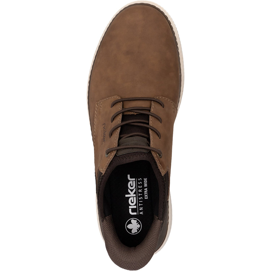 Rieker B3357-24 Hands-Free Men's Hands-Free Lace Up Shoes Brown