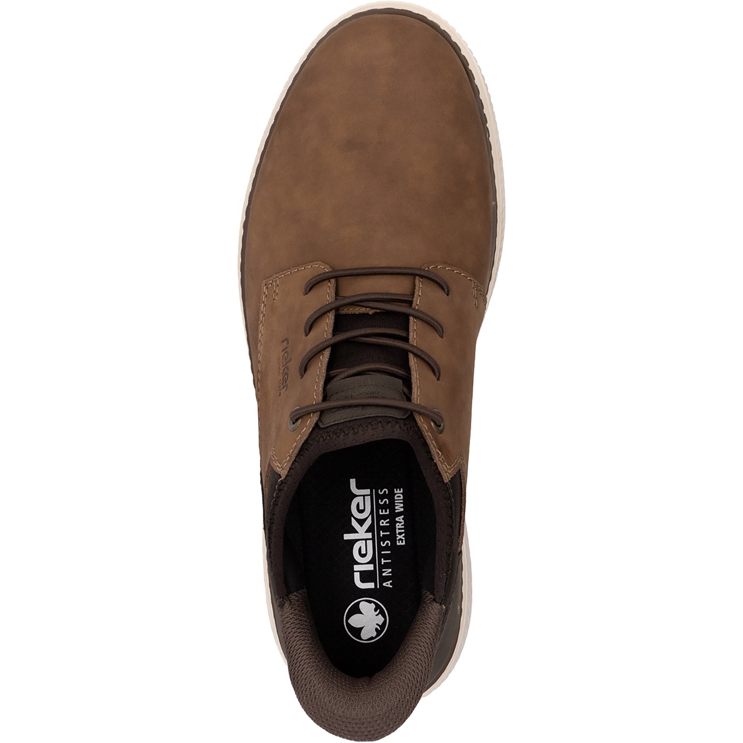 Rieker B3357-24 Hands-Free Men's Hands-Free Lace Up Shoes Brown