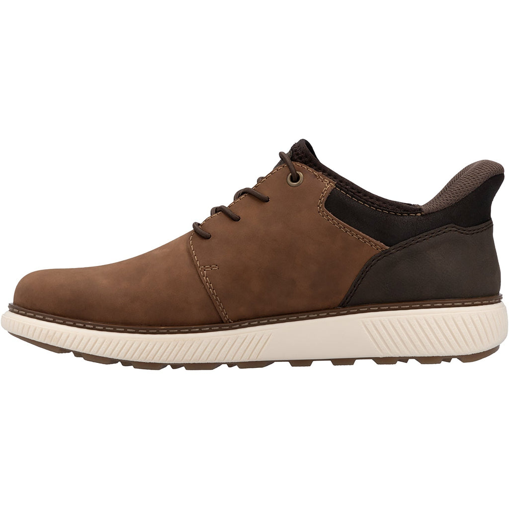 Rieker B3357-24 Hands-Free Men's Hands-Free Lace Up Shoes Brown