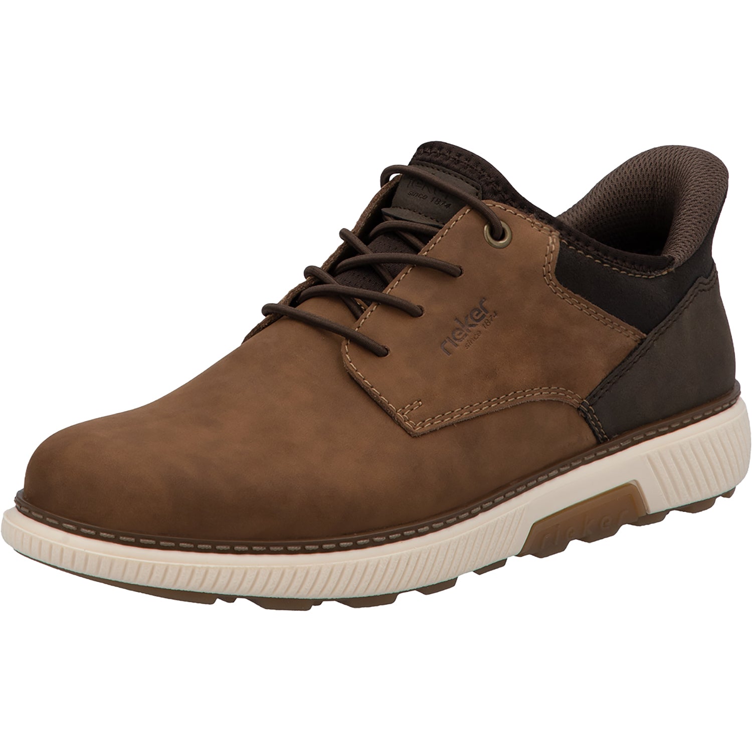 Rieker B3357-24 Hands-Free Men's Hands-Free Lace Up Shoes Brown