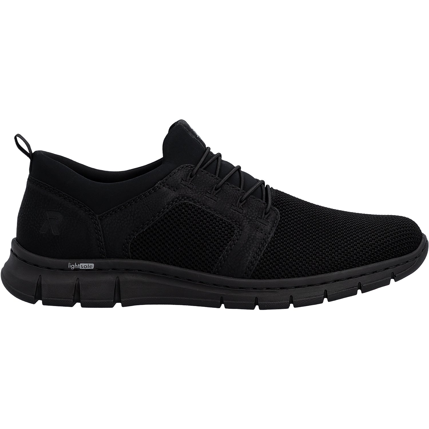 Rieker B7796-01 Men's Casual Slip-Ons Schwarz/Schwarz/Schwarz