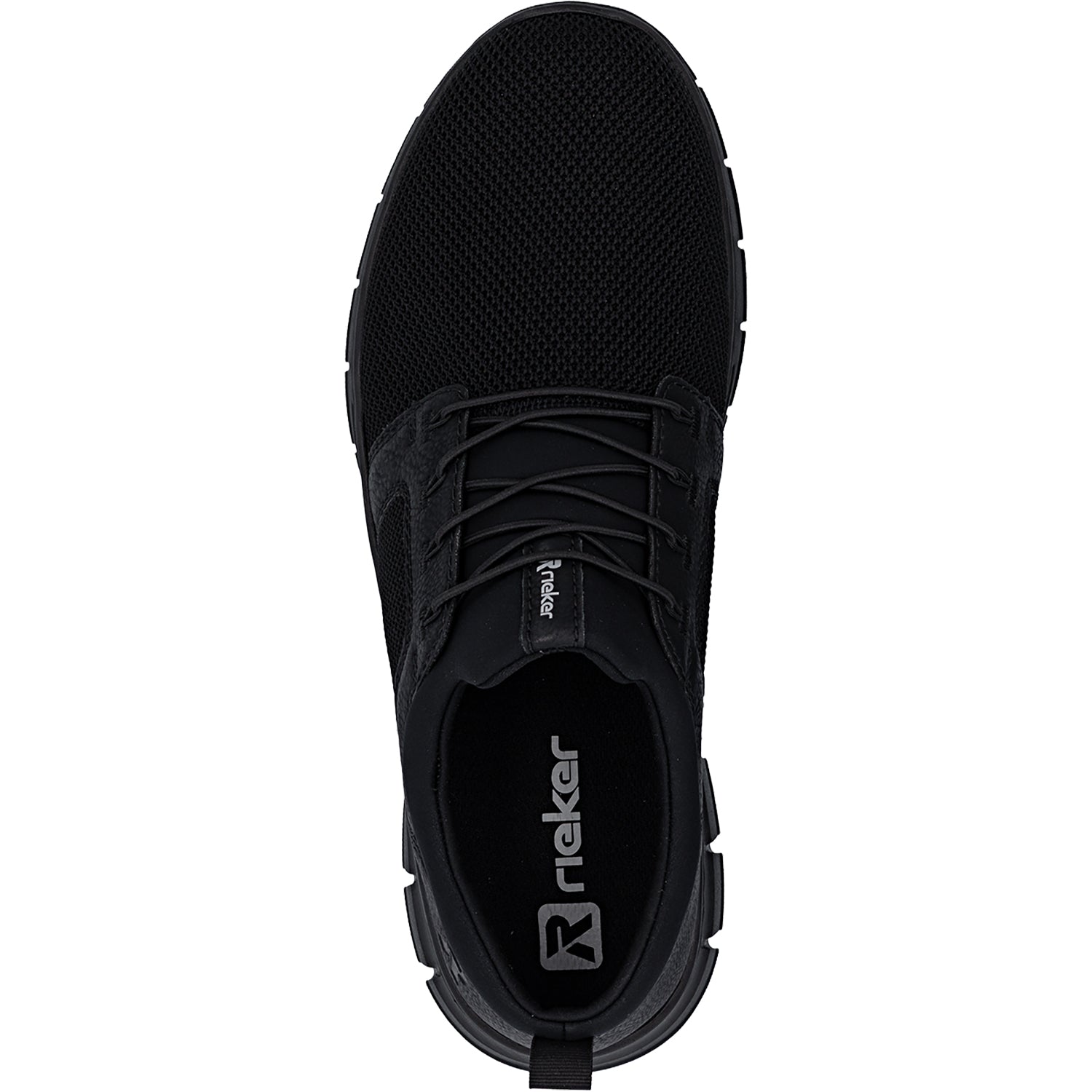 Rieker B7796-01 Men's Casual Slip-Ons Schwarz/Schwarz/Schwarz